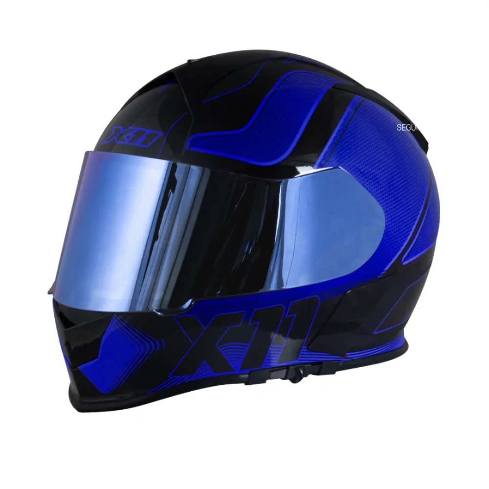 Capacete X 11 Revo Pro Tronix Azul Imagem
