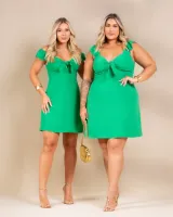 Vestido Curto Ciganinha Diva's Voga Verde - Foto 2