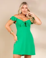 Vestido Curto Ciganinha Diva's Voga Verde - Foto 6