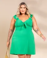 Vestido Curto Ciganinha Diva's Voga Verde - Foto 11