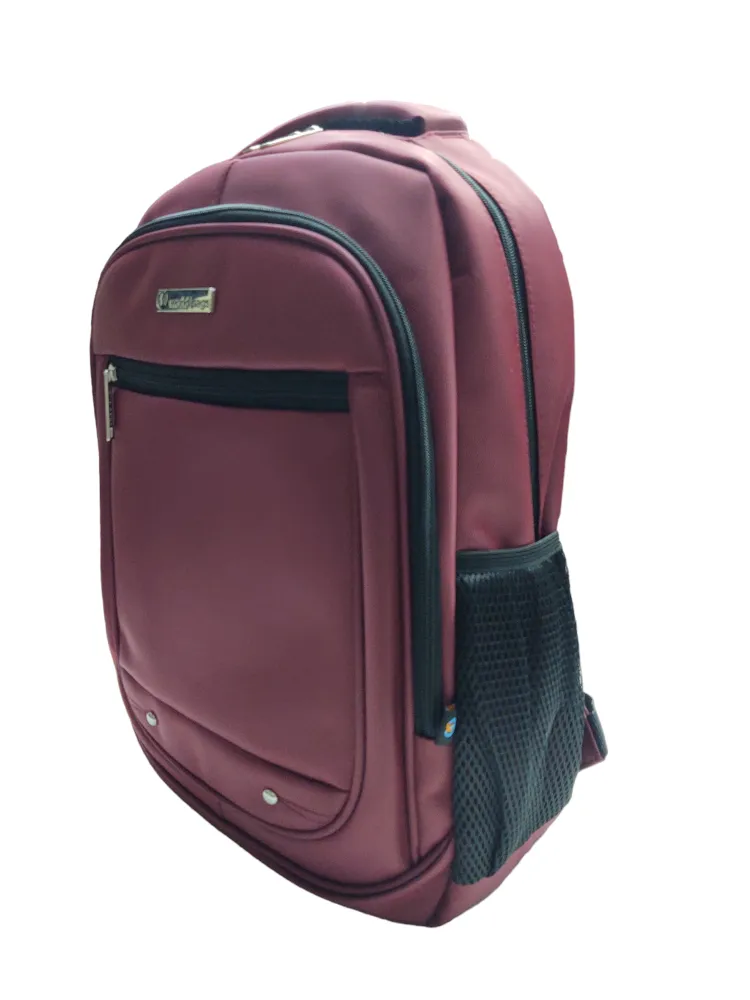 Ref: 1404C - Mochila Executiva World Bags - Cor Vinho.