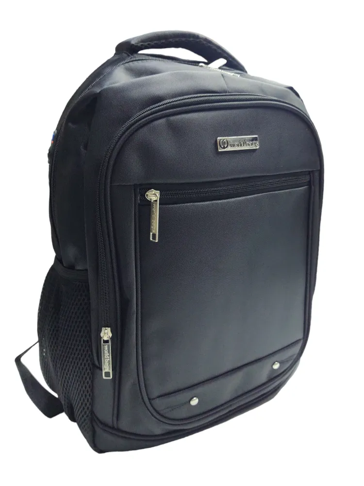 Ref: 1404A - Mochila Executiva World Bags - Cor Preto. Imagem