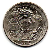 Estados Unidos - 2018D - 25 Cents - Wisconsin - Park Quarter Dollar