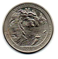 Estados Unidos - 2018D - 25 Cents - Wisconsin - Park Quarter Dollar