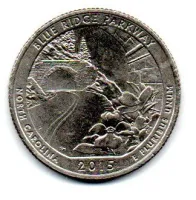 Estados Unidos - 2015D - 25 Cents - North Carolina - Park Quarter Dollar