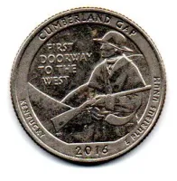 Estados Unidos - 2016D - 25 Cents - Kentucky - Park Quarter Dollar