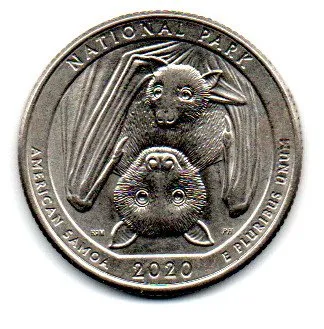 Estados Unidos - 2020D - 25 Cents - American Samoa - Park Quarter Dollar - MBC