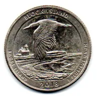 Estados Unidos - 2018D - 25 Cents - Rhode Island - Park Quarter Dollar - MBC