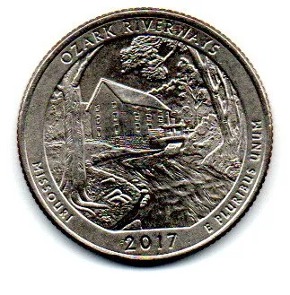 Estados Unidos - 2017D - 25 Cents - Missouri- Park Quarter Dollar - MBC