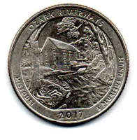Estados Unidos - 2017D - 25 Cents - Missouri- Park Quarter Dollar - MBC