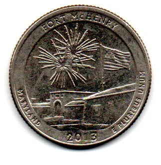 Estados Unidos - 2013D - 25 Cents - Maryland- Park Quarter Dollar - MBC