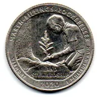 Estados Unidos - 2020D - 25 Cents - Vermont - Park Quarter Dollar - MBC