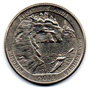 Estados Unidos - 2018D - 25 Cents - Wisconsin - Park Quarter Dollar - MBC