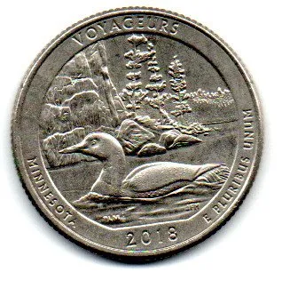 Estados Unidos - 2018D - 25 Cents - Minnesota - Park Quarter Dollar - MBC