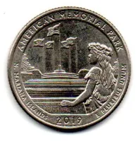 Estados Unidos - 2019D - 25 Cents - M. Mariana Islands - Park Quarter Dollar - MBC