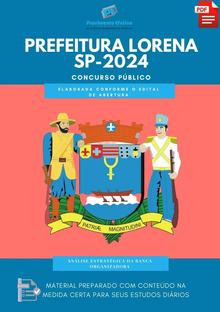 Apostila Lorena SP 2024 Nível Médio e Técnico Imagem