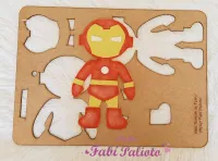 KIT06  Gabarito de Moldes em MDF  Coleção Super Heróis Planos - Foto 5