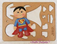 KIT06  Gabarito de Moldes em MDF  Coleção Super Heróis Planos - Foto 6