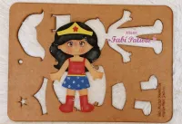 KIT06  Gabarito de Moldes em MDF  Coleção Super Heróis Planos - Foto 7