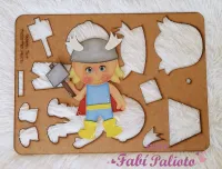 KIT06  Gabarito de Moldes em MDF  Coleção Super Heróis Planos - Foto 8