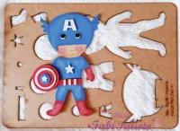 KIT06  Gabarito de Moldes em MDF  Coleção Super Heróis Planos - Foto 9