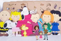 KIT08  Gabarito de Moldes em MDF Coleção Turma do Snoopy Grande
