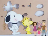 KIT08  Gabarito de Moldes em MDF Coleção Turma do Snoopy Grande - Foto 7