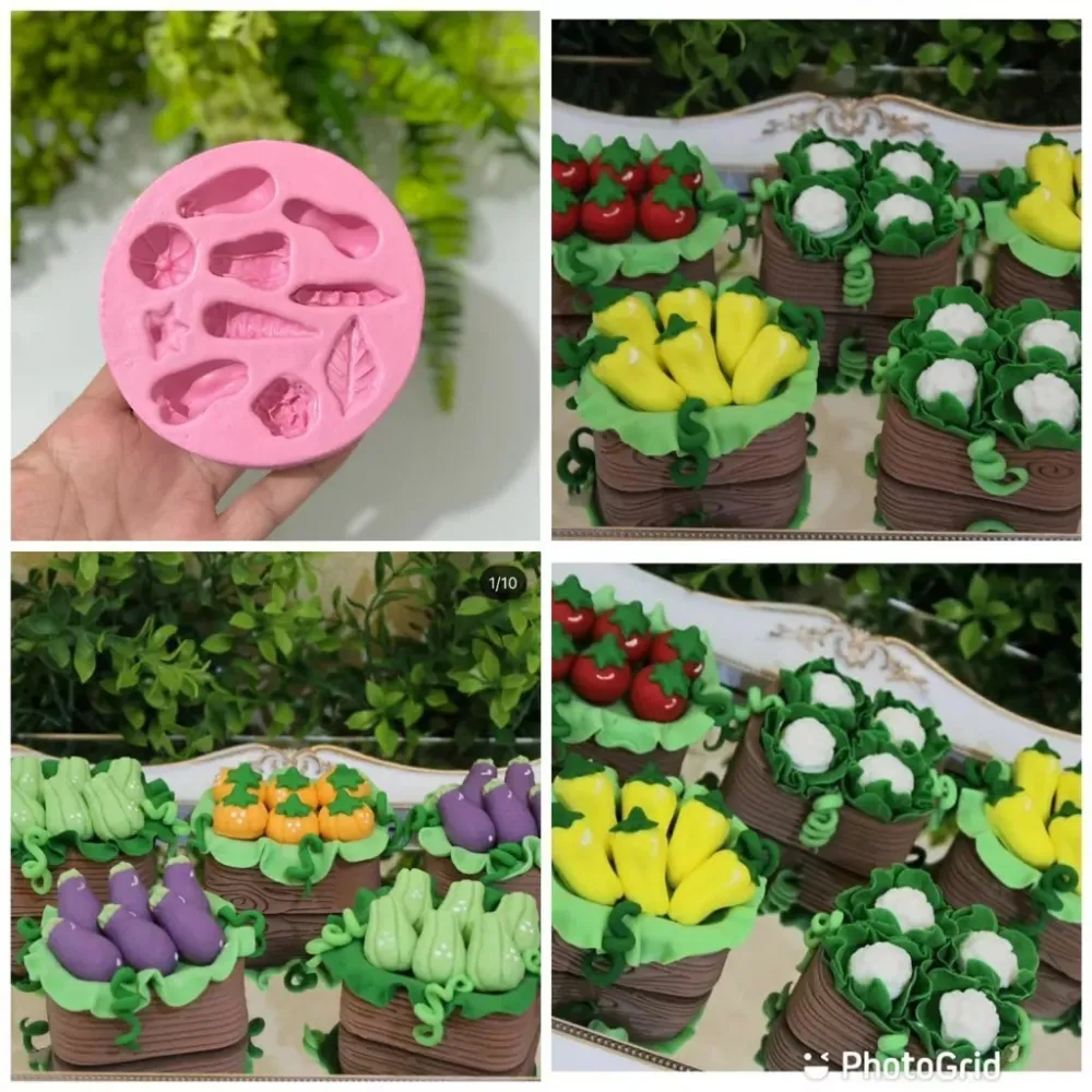 Molde Silicone Legumes Imagem