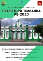 Apostila Pref. Timbaúba PE Fonoaudiólogo 2024