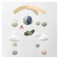 Móbile Avião  - Planeta Terra + Nuvens + Bolinhas - Foto 4