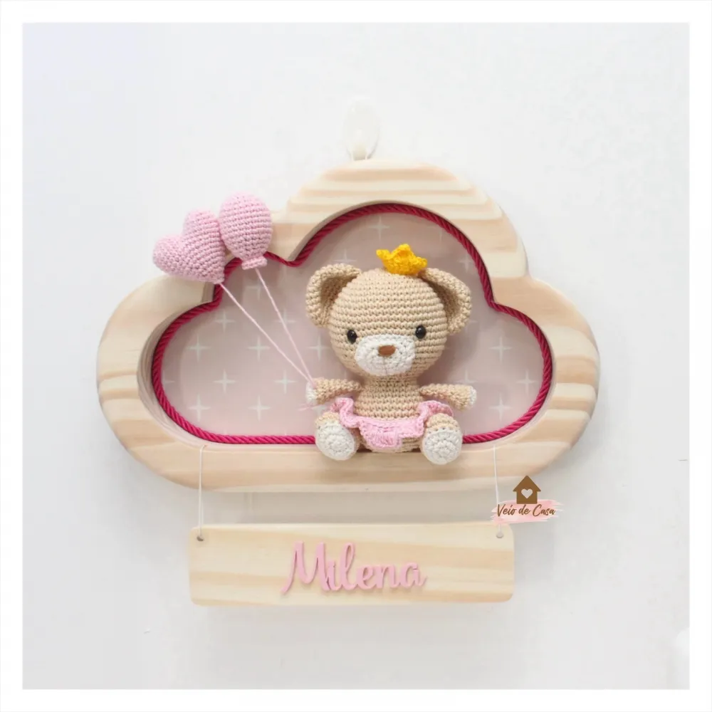 Ursinha Princesa - Nuvem M - Porta Maternidade Imagem