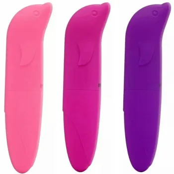 VIBRADOR PONTO G GOLFINHO TOQUE AVELUDADO