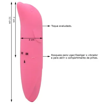 VIBRADOR PONTO G GOLFINHO TOQUE AVELUDADO - Foto 2