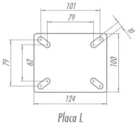RODIZIO FL 414 UPE - 125KG - Foto 2