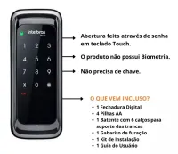 Fechadura digital de sobrepor Intelbras FR 101 - Foto 3