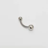 Banana Bell TITÂNIO BOLA 6mm x 4mm  x 1.6mm sem PEDRA ROSCA INTERNA (UMBIGO) TIT05 - Foto 4