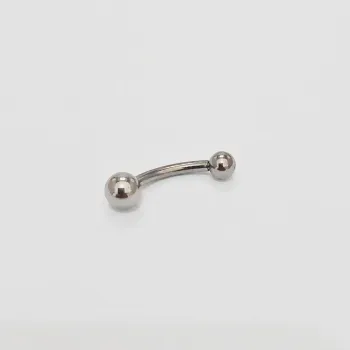 Banana Bell TITÂNIO BOLA 6mm x 4mm  x 1.6mm sem PEDRA ROSCA INTERNA (UMBIGO) TIT05 - Foto 2