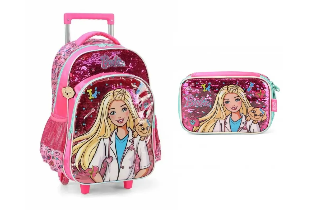 Kit Mochila e estojo Barbie Pink 2024 Imagem