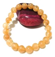 Pulseira Quartzo Rutilado 8mm - Foto 3