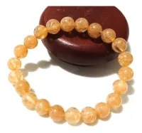 Pulseira Quartzo Rutilado 8mm - Foto 4