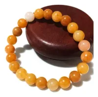 Pulseira  Ágata Amarela  8mm  - Foto 4