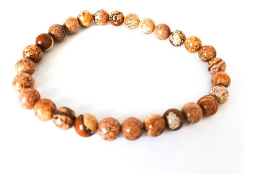 Pulseira De Jaspe Madeira 