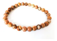 Pulseira De Jaspe Madeira 