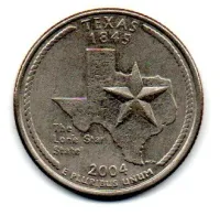 Estados Unidos - 2004D - 25 Cents - Texas - State Quarter Dollar - MBC