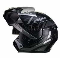 Capacete Peels U-RB2 Dynamic Articulado Preto Fosco Grafite - Foto 3