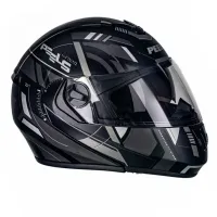 Capacete Peels U-RB2 Dynamic Articulado Preto Fosco Grafite - Foto 5