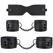 KIT BLACK - ALGEMAS BRACELETE, TORNOZELEIRA E VENDA RETANGULAR - PAU BRASIL Imagem