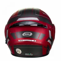 Capacete Peels U-RB2 Dynamic Articulado Vermelho Fosco Grafite - Foto 3