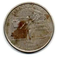 Estados Unidos - 1999D- 25 Cents - Pennsylvania - State Quarter Dollar