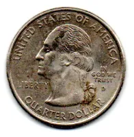 Estados Unidos - 2000D - 25 Cents - New Hampshire - State Quarter Dollar - Foto 2